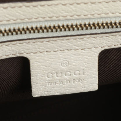 Gucci GG Canvas Leather Tote Bag Shoulder Hand 154982 Gold Hardware Women's ECE