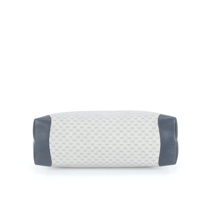 Vintage Old Gucci Micro GG Leather Tote Bag Shoulder Hand Navy A4 Women's ECE