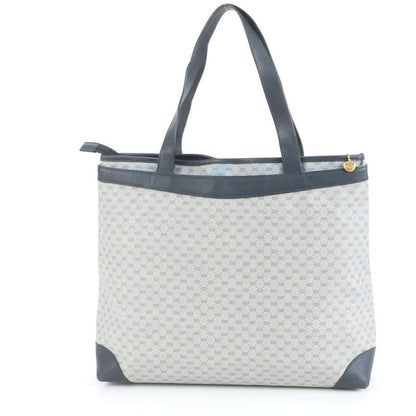 Vintage Old Gucci Micro GG Leather Tote Bag Shoulder Hand Navy A4 Women's ECE