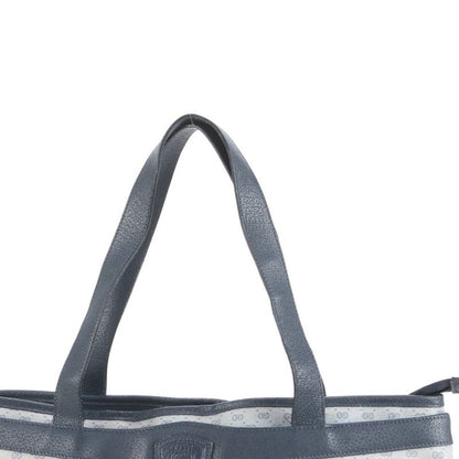 Vintage Old Gucci Micro GG Leather Tote Bag Shoulder Hand Navy A4 Women's ECE