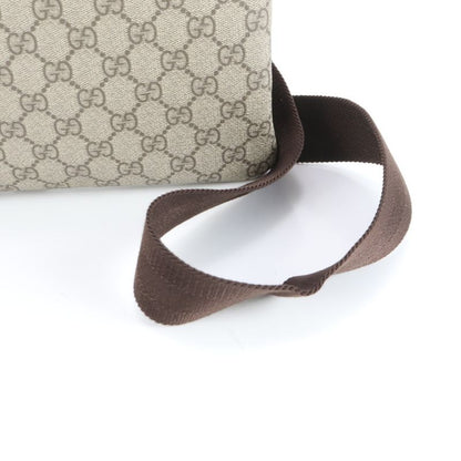 Gucci GG Supreme Leather Shoulder Bag Crossbody Messenger 201446 A4 Brown