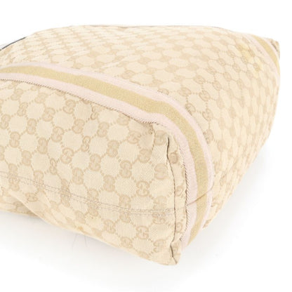 Gucci GG Canvas Leather Tote Bag Shoulder 189669 Hand A4 Beige Women's ECE