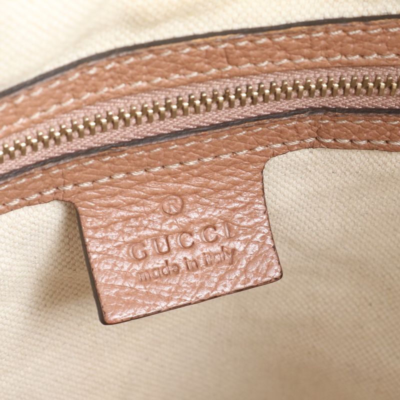 Gucci GG Canvas Bree 353120 Leather 2WAY Shoulder Bag Crossbody Tote Women's