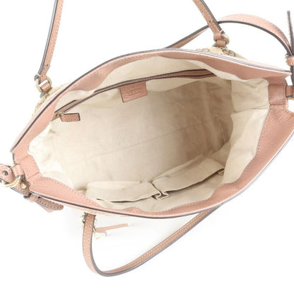 Gucci GG Canvas Bree 353120 Leather 2WAY Shoulder Bag Crossbody Tote Women's