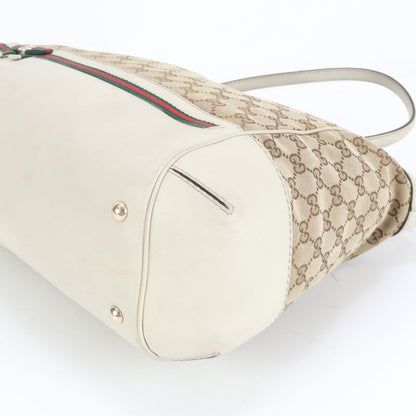 Gucci GG Canvas Mayfair Leather 2WAY Shoulder Bag Crossbody Tote 257349 A4