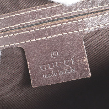 Gucci GG Supreme Leather Shoulder Bag Crossbody Messenger 201447 Brown Men's