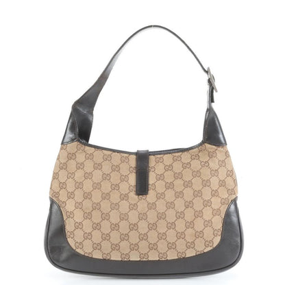 Gucci GG Canvas Sherry Jackie Leather Shoulder Bag Shoulder One Shoulder 001