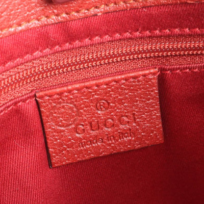 Gucci GG Canvas 113015 Leather Tote Bag Shoulder Silver Hardware Hand Women's