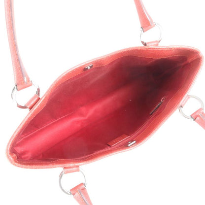 Gucci GG Canvas 113015 Leather Tote Bag Shoulder Silver Hardware Hand Women's