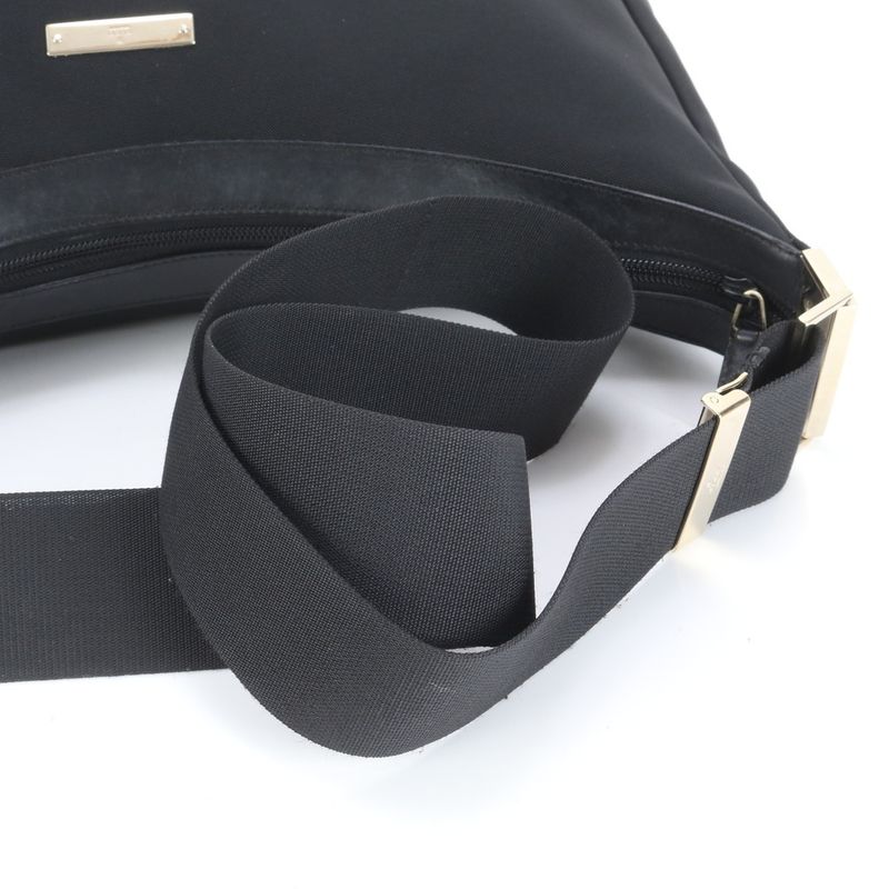 Gucci Leather Shoulder Bag Crossbody Messenger 019 0432 Black Gents Men's ECE