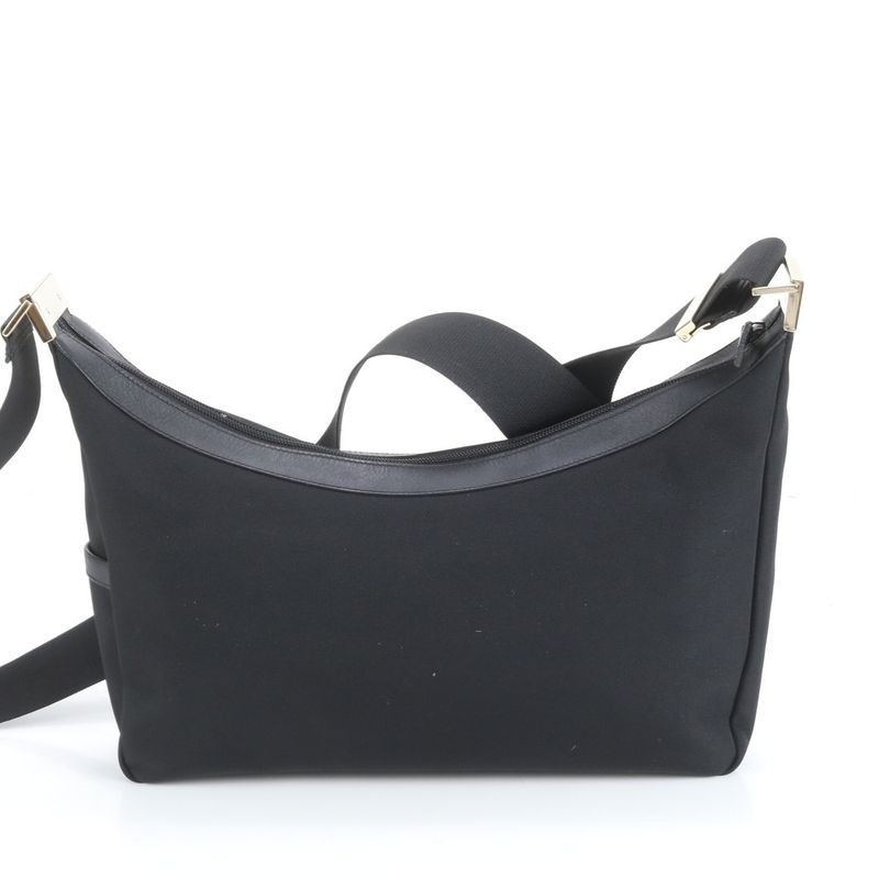 Gucci Leather Shoulder Bag Crossbody Messenger 019 0432 Black Gents Men's ECE