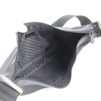 Gucci Leather Shoulder Bag Crossbody Messenger 019 0432 Black Gents Men's ECE