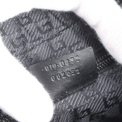 Gucci Leather Shoulder Bag Crossbody Messenger 019 0432 Black Gents Men's ECE