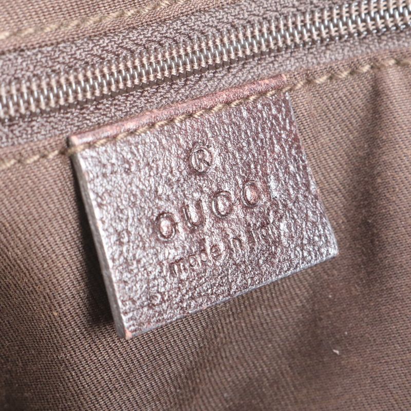 Gucci GG Canvas Princy Leather Tote Bag Shoulder 163805 Brown Women's ECE Db43-6