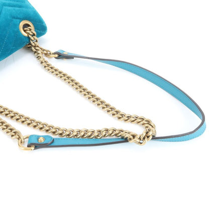 Gucci GG Marmont Quilted Leather 2WAY Chain Shoulder Bag Crossbody 446744