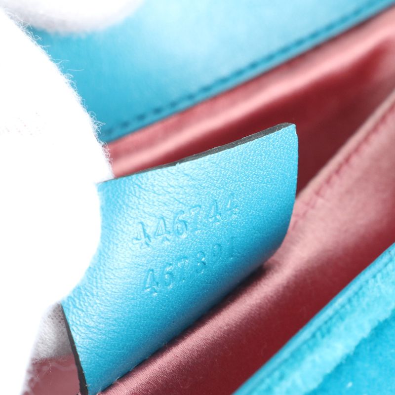 Gucci GG Marmont Quilted Leather 2WAY Chain Shoulder Bag Crossbody 446744