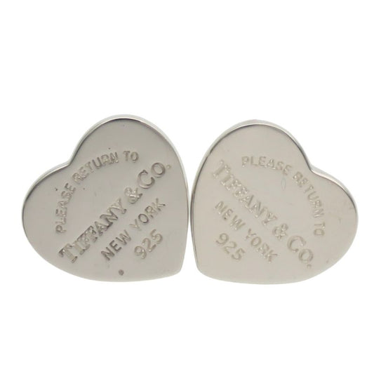 Tiffany & Co Earrings Return to 925 Silver Approx 2.1g Silver Heart Tag