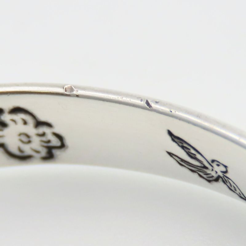 Gucci Bangle Blind for Love 18 925 Silver Approx 12.6g Silver Bracelet Accessory