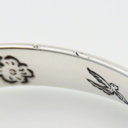 Gucci Bangle Blind for Love 18 925 Silver Approx 12.6g Silver Bracelet Accessory