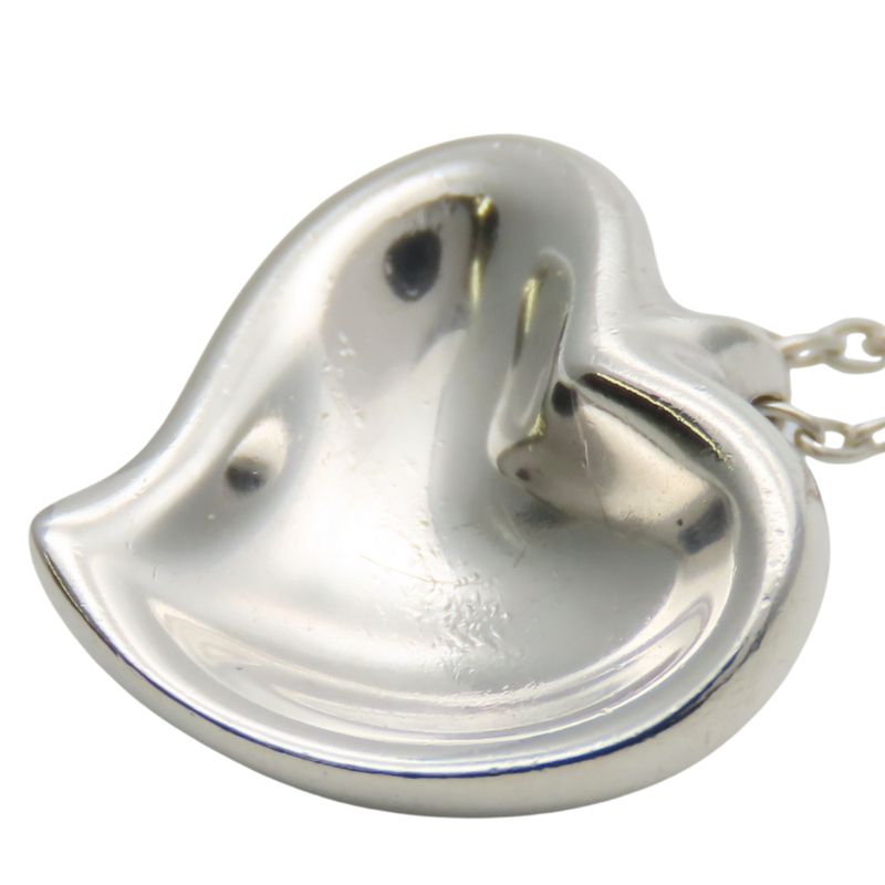 Tiffany & Co Necklace Curved Heart 925 Silver Approx 4.0g Silver Elsa Peretti