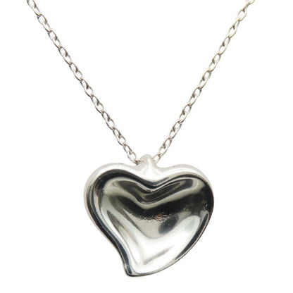 Tiffany & Co Necklace Curved Heart 925 Silver Approx 4.0g Silver Elsa Peretti