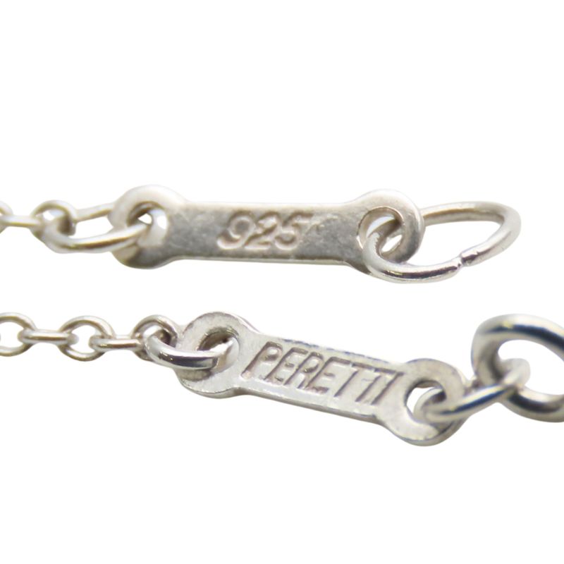 Tiffany & Co Necklace Curved Heart 925 Silver Approx 4.0g Silver Elsa Peretti