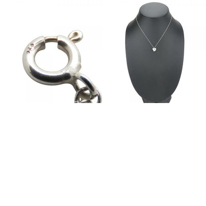 Tiffany & Co Necklace Curved Heart 925 Silver Approx 4.0g Silver Elsa Peretti