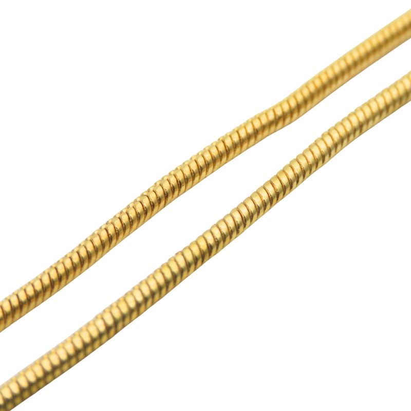 Christian Dior Necklace Metal Rhinestone Gold Heart Logo Plated Accessories