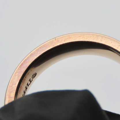 Tiffany & Co Ring 1837 Narrow Metal Pink Gold Plated Accessory Ladies Women