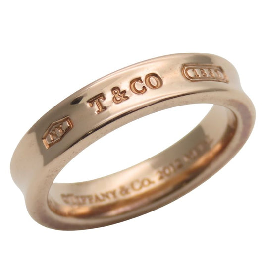 Tiffany & Co Ring 1837 Narrow Metal Pink Gold Plated Accessory Ladies Women