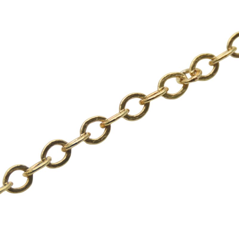 Christian Dior Necklace Metal Gold Logo Plated Accessories Women Ladies