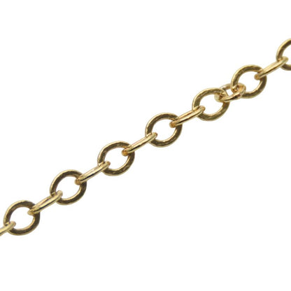 Christian Dior Necklace Metal Gold Logo Plated Accessories Women Ladies