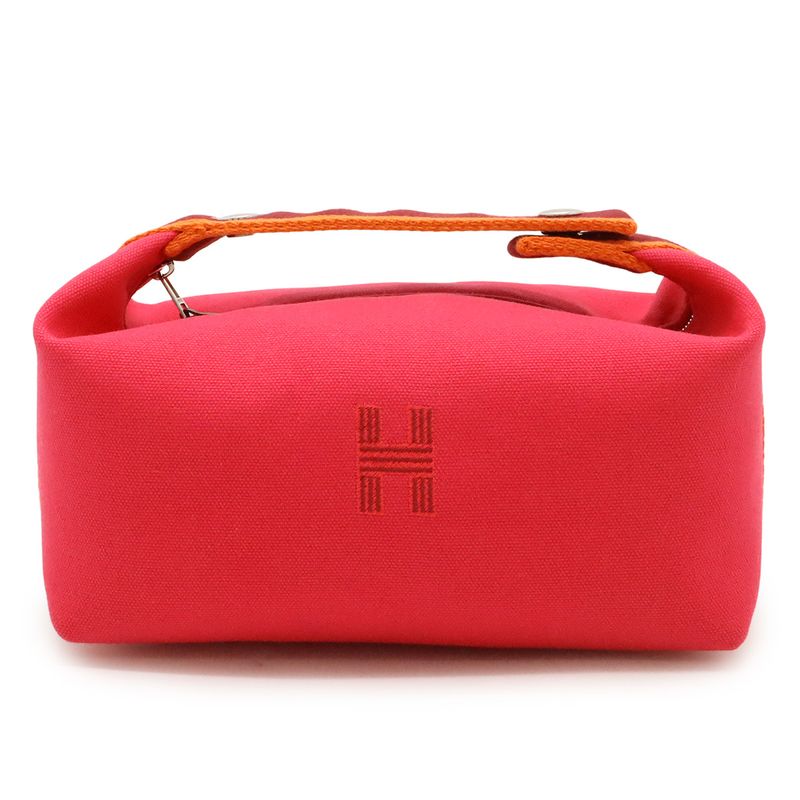 Hermes Brid a Black PM Bath Pouch Cosmetic Pouch Cosmetic Pouch Handbag Canvas