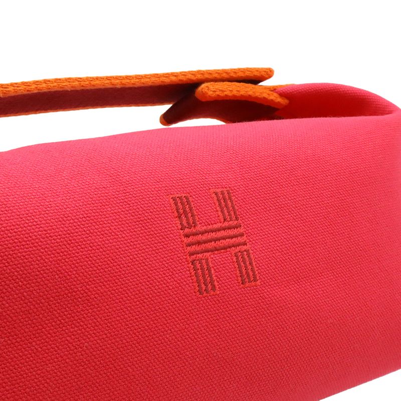 Hermes Brid a Black PM Bath Pouch Cosmetic Pouch Cosmetic Pouch Handbag Canvas