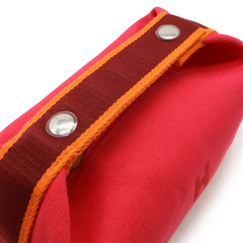 Hermes Brid a Black PM Bath Pouch Cosmetic Pouch Cosmetic Pouch Handbag Canvas