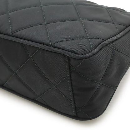 Prada Tessuto Impuntu Handbag Chain Shoulder Quilted Nylon Nero Black Domestic