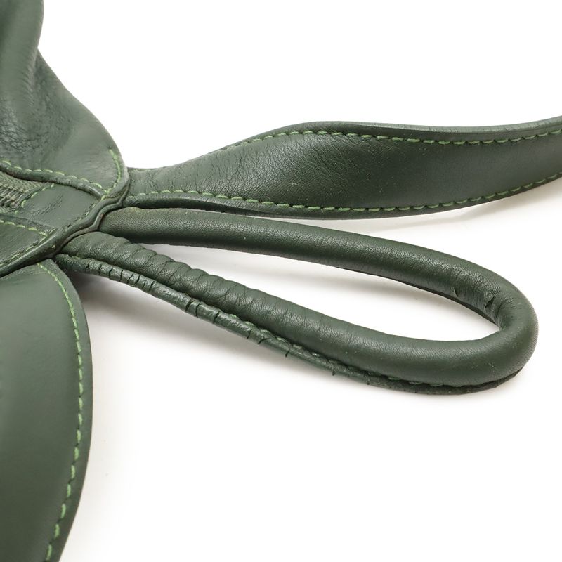 Loewe Anton S Ring Backpack Sac Backpack Calf Leather Khaki Green Gold Hardware