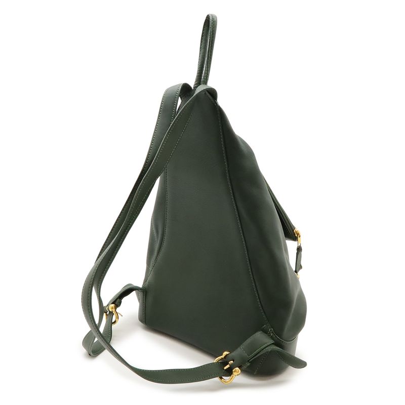 Loewe Anton S Ring Backpack Sac Backpack Calf Leather Khaki Green Gold Hardware