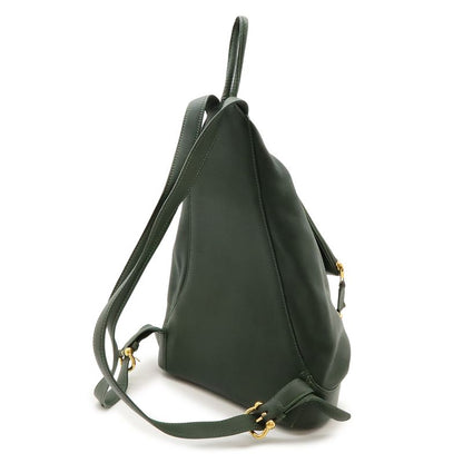 Loewe Anton S Ring Backpack Sac Backpack Calf Leather Khaki Green Gold Hardware