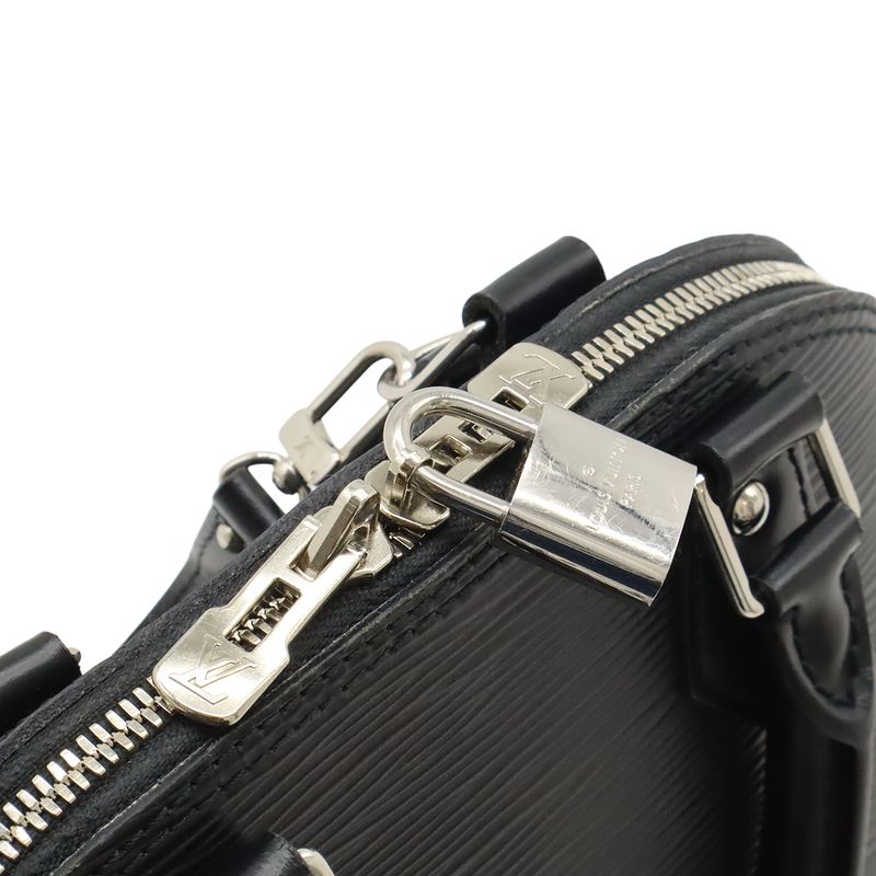 Louis Vuitton Epi Alma BB Handbag Mini Bag 2way Shoulder Bag Noir Black M24645