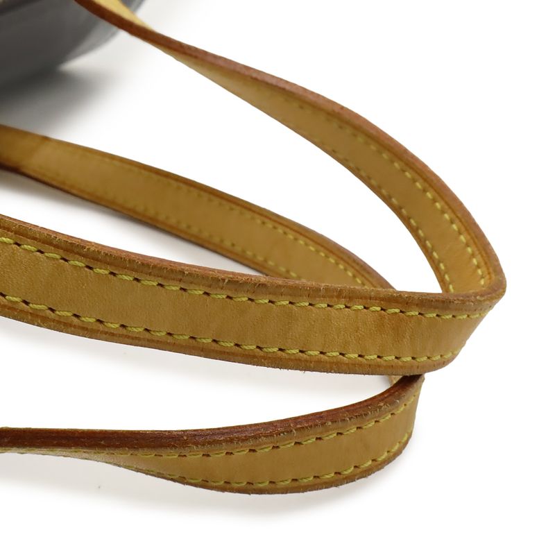 Louis Vuitton Monogram Vernis Bedford Handbag Tube Shape Enameled Calf Leather