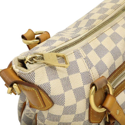 Louis Vuitton Damier Azure Evora MM Tote Handbag 2way Shoulder Bag Gold