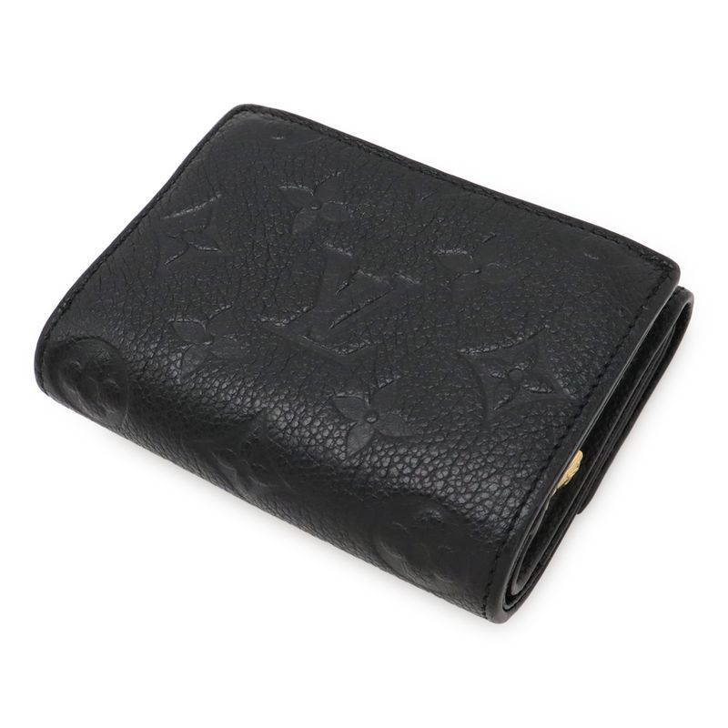 Louis Vuitton Monogram Empreinte Portefeuille Metis Compact Trifold Wallet Noir