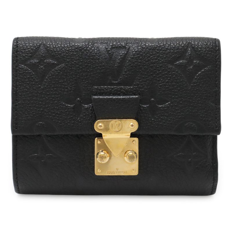 Louis Vuitton Monogram Empreinte Portefeuille Metis Compact Trifold Wallet Noir
