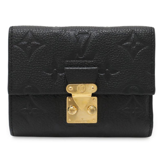 Louis Vuitton Monogram Empreinte Portefeuille Metis Compact Trifold Wallet Noir