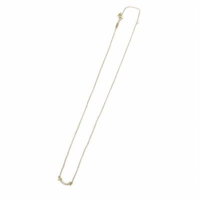 Tiffany & Co Tiffany & CO Excellent Condition Au750 18K T-smile Necklace