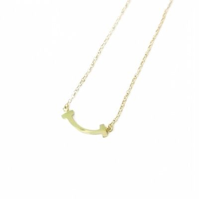 Tiffany & Co Tiffany & CO Excellent Condition Au750 18K T-smile Necklace