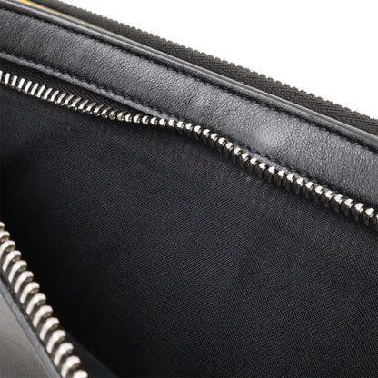 Fendi Monster Shoulder Bag Pochette Crossbody 2way Clutch Bag Leather Black