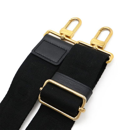 Louis Vuitton Utility Crossbody Shoulder Bag 2way Clutch Bag Leather Black Gold