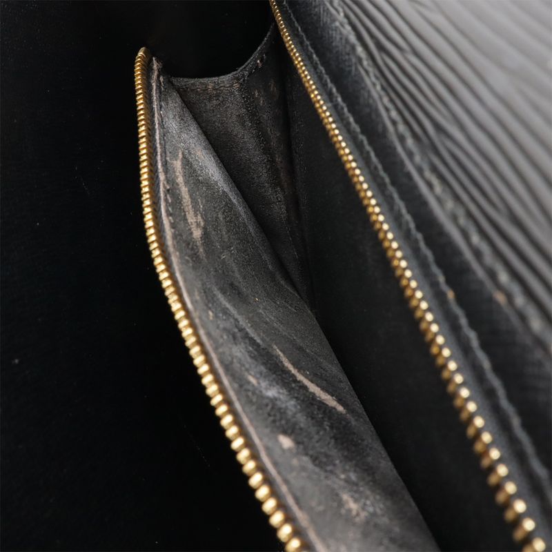 Louis Vuitton Epi Art Deco Second Bag Clutch Bag Leather Noir Black M52632